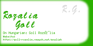 rozalia goll business card